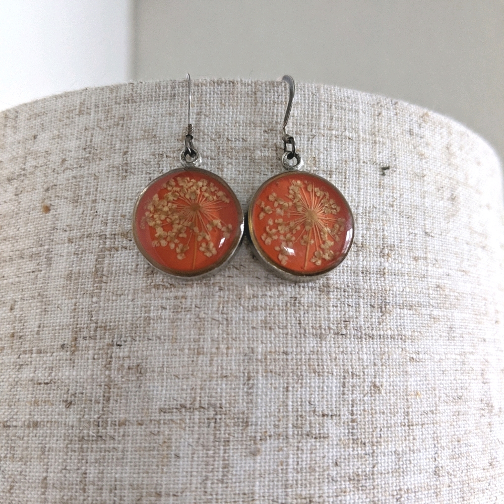 Real Pressed Flower Earrings